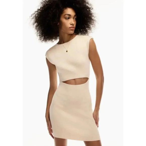 Aritzia Dresses & Skirts - Wilfred Free Cut Out Knit Mini Dress NWT Size XS